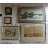 A small quantity of Watercolours, including a pair signed 'F. G. G. Wright', titled 'Dessie' and '