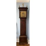 Ogden, Halifax, an oak 8-day longcase clock with two-weight movement striking on a bell, the