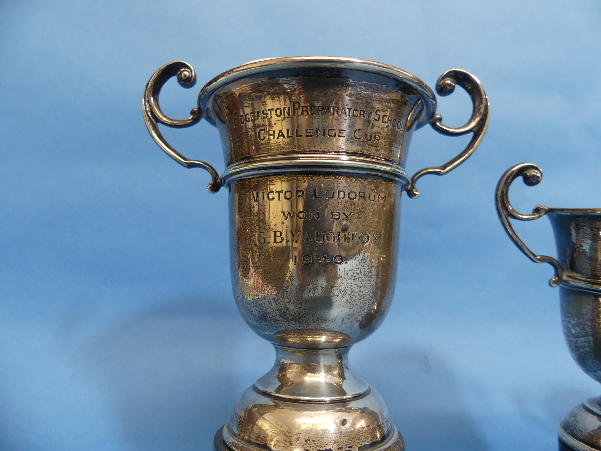 A silver Presentation Goblet, by Adie Brothers Ltd., hallmarked Birmingham, 1941, of circular form - Image 2 of 7