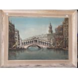 •J. van Dongen (Dutch, 1915-1992), Rialto Bridge, Grand Canal, Venice, oil on canvas, signed lower