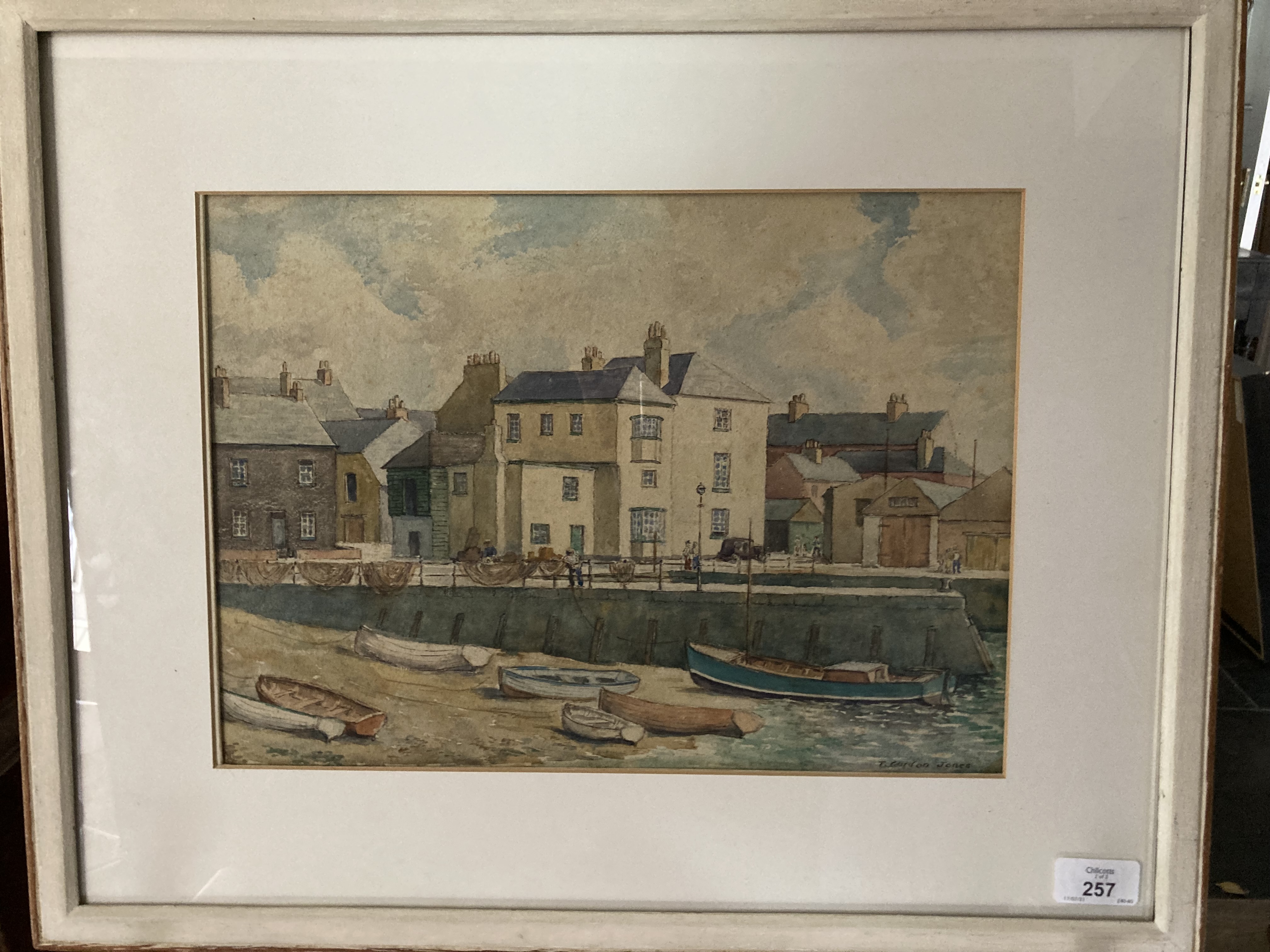 •T. Gordon Jones (British, 20th century), Teignmouth, watercolour, signed, 10in x 14in (25.25cm x - Image 3 of 4