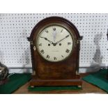A Regency mahogany cased Bracket Clock, with brass mounts, signed Richard ........., Ipswich, the