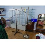 Two vintage spiral Display Rails (2)