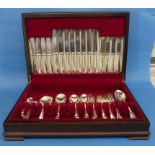 A vintage 70-piece canteen of silver-plated Cutley, by Walker & Hall.