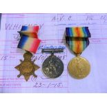 A W.W.1 trio of Medals, named to SE-3680 Pte. J. W. Whitney. A.V.C., comprising 1914-1915 Star,