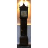 Peter King, London, a mahogany 8-day longcase clock with two-weight movement striking on a bell, the