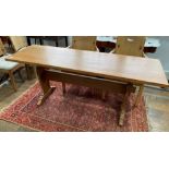 A vintage Swedish pine refectory Dining Table,