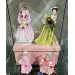 Four Royal Doulton Figures, to include 'Faith', Limited Edition 5464/9500, boxed, together with '
