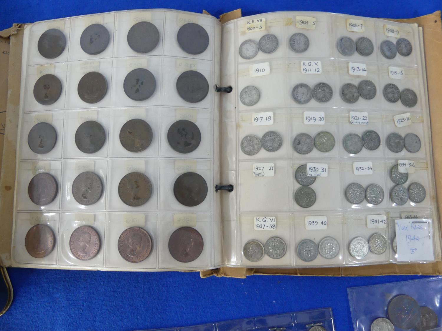 A quantity of Pre-Decimal Mixed Coinage, including three George III coin 'tokens'; Newgate, dated - Image 4 of 10