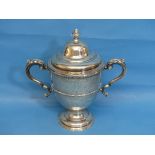 A George V silver Trophy Cup and Cover, by Carrington & Co., hallmarked Birmingham, 1922, with