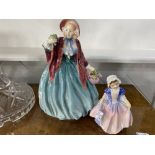 A Royal Doulton 'Lady Charmain' Figure, together with a Royal Doulton 'Dinky Do' figure, both with