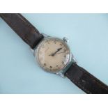 A vintage Longines stainless steel gentleman's Wristwatch, with Swiss movement, case 1¼in (33mm)