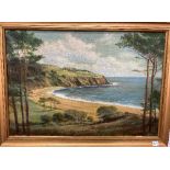 C. H. Woods (20th Century School) 'Blackpool Sands', Oil on Canvas, depicting the bay at Blackpool