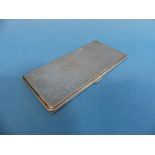 An Edward VIII silver Cigarette Case, hallmarked Birmingham 1936, of rectangular form with canted