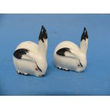 A pair of Art Deco Theodore Haviland Salt and Pepper Cruets, designed by Marcel Sandoz (2)