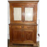 An early 20thC continental elm and fruitwood Dresser, 50in wide x 77in high x 21in deep ( 127cm x