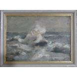 M Le Bourlier (20th Century) Oil on Board, Riverscape, signed and dated 72 to bottom right,