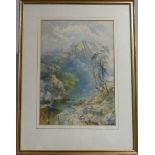 John Henry Mole R.I. (British, 1814-1866) 'High Tor' Watercolour, signed bottom right, 14in (35cm) x