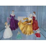 A small quantity of Royal Doulton Ladies; comprising 'Ellie' Royal Doulton Lady of the Year 2003,