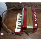 A 'Mignon' Accordian by Hohner, together with a Zither (2)
