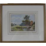 F H Tyndale, 20th Century School, a pair of Riverscapes, Watercolours, signed, 7in (18cm) x 9½in (