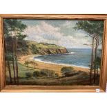 C. H. Woods (20th Century School) 'Blackpool Sands', Oil on Canvas, depicting the bay at Blackpool