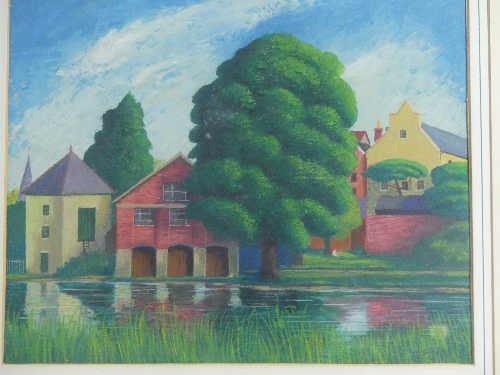 Sidney Homer, RBSA (British 1912- 1993) 'Lake Scene' Gouache, together with three others, - Image 4 of 24