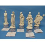 A quantity of Wedgwood; The Classical Muses Collection, comprising Euterpe 179/12500; Callilope