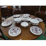 A Royal Worcester 'Prince Regent' pattern part Dinner Service, comprising six dinner plates, six