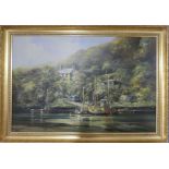 Ted Dyer, British 20thC, Cornish Scene, Oil on Canvas, signed to bottom left, 20in (50cm) x 30in (