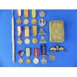 A W.W.1 and W.W.2 'family group' of ten Medals, comprising W.W.1 trio to 2906 Dvr. M. Cummings. R.