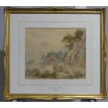 A Pernet, 19thC English School, 'Near Millbeck' and 'Stybarrow Crag' Watercolours, signed to