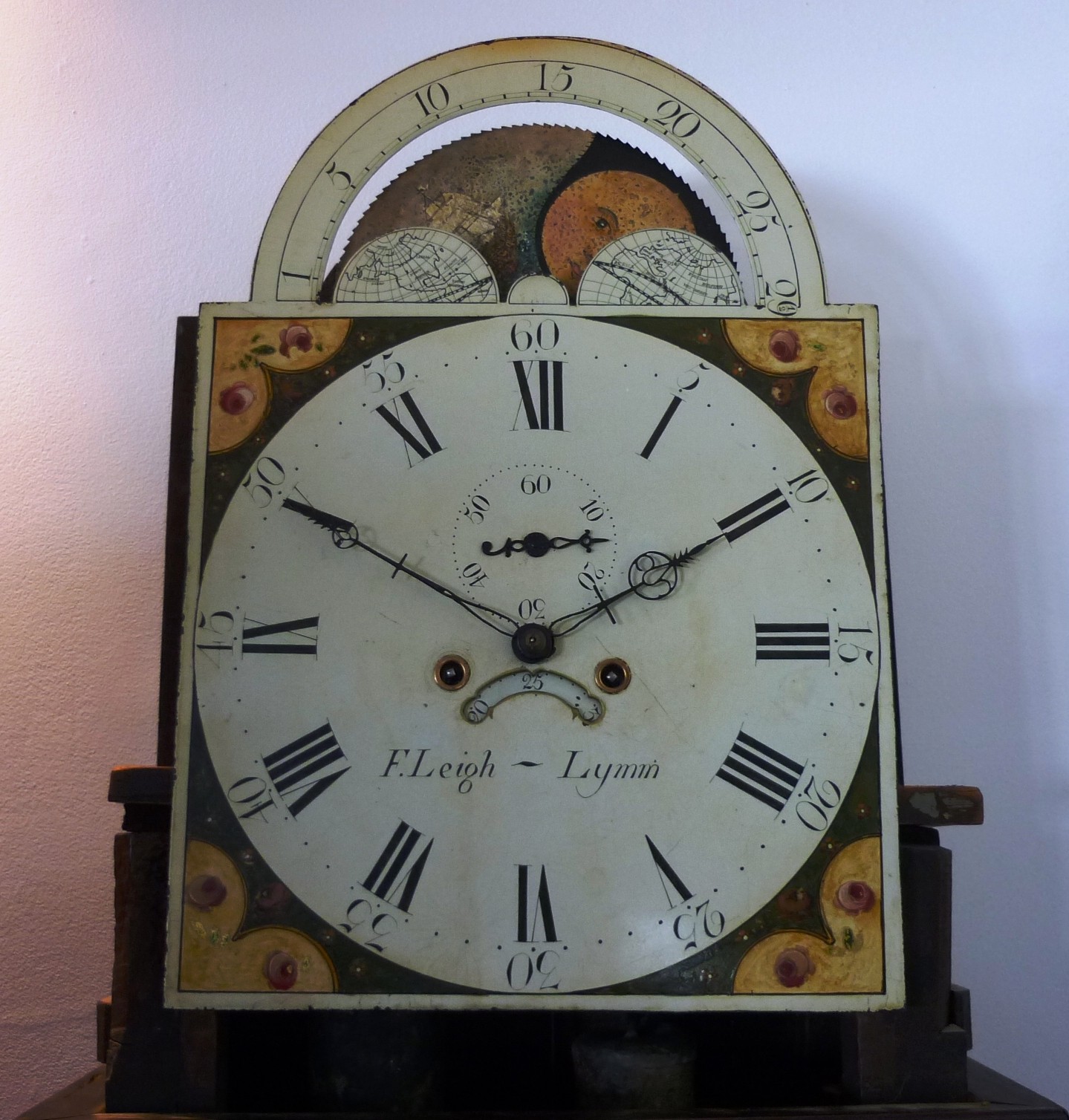 F. Leigh - Lymm, a mahogany 8-day longcase clock with two-weight movement striking on a bell, the - Image 3 of 5
