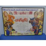 Oliver! (1968) 'Academy Awards' top, British Quad film poster, starring Ron Moody, Oliver Reed Harry