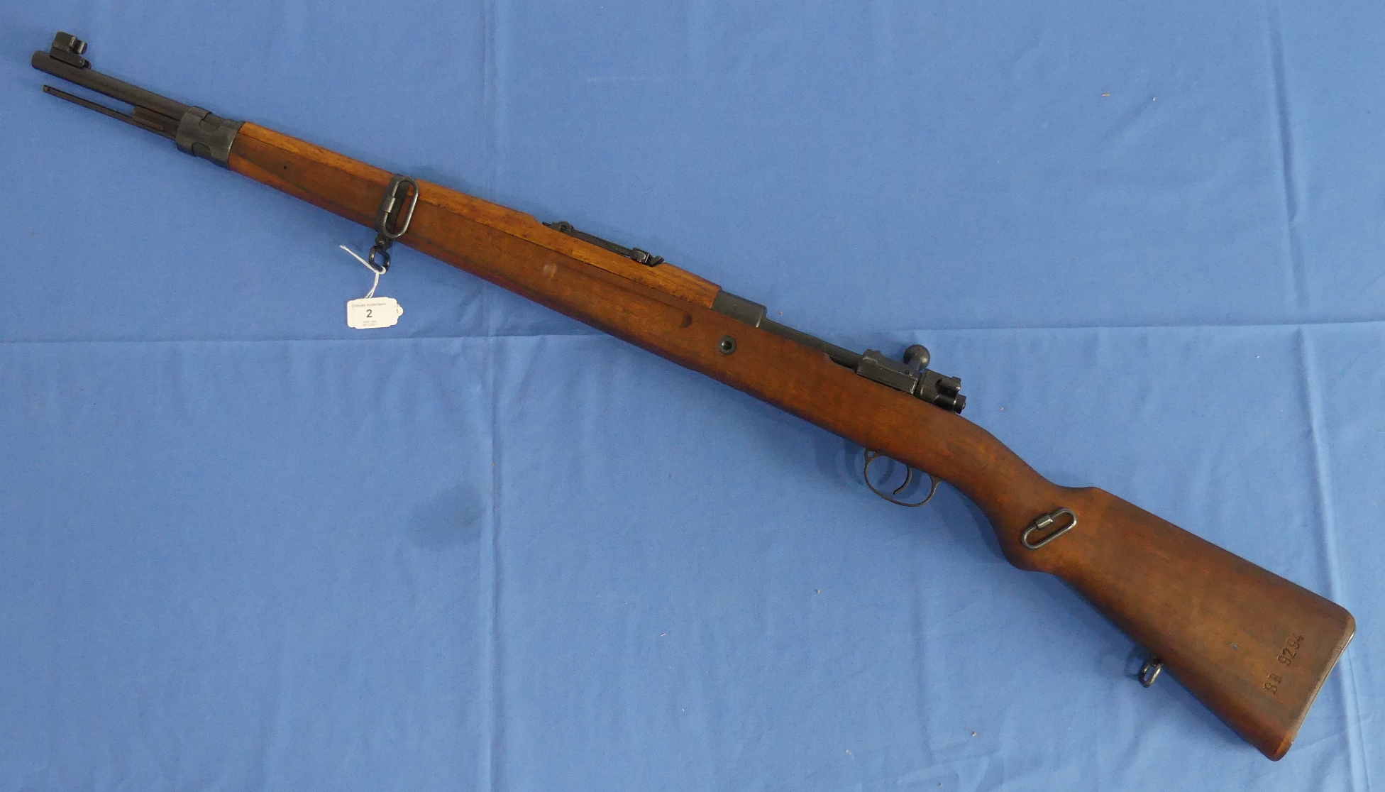 A 1939 VZ24 Czechoslovakian Mauser Rifle, de-activated,  with cleaning rod and deactivation stamp - Bild 2 aus 9