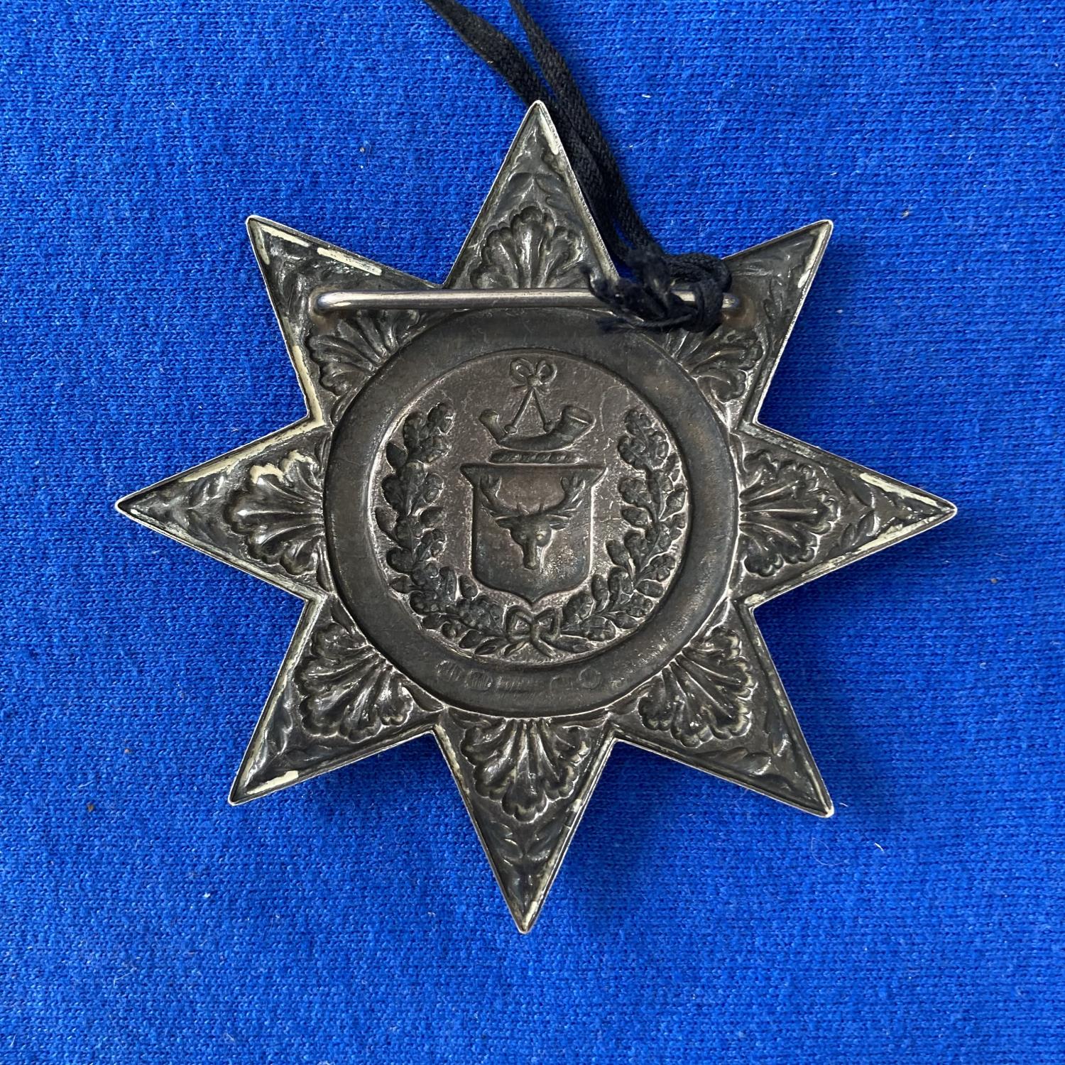 Ancient Order of Foresters; A Victorian silver Sash Badge, hallmarked Birmingham, 1886, 3½in (9cm)