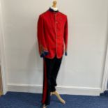 A Victorian Mess Dress, for a Colonel of 29th Foot Regiment, comprising a red worsted jacket
