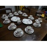 A Royal Albert ?Barbara Ann? pattern part Tea Service, comprising twelve Tea Cups and Saucers,