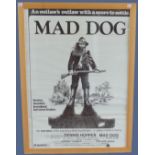 Mad Dog Morgan (1976) US One Sheet Poster, starring Dennis Hopper, with John Melo artwork, folded,