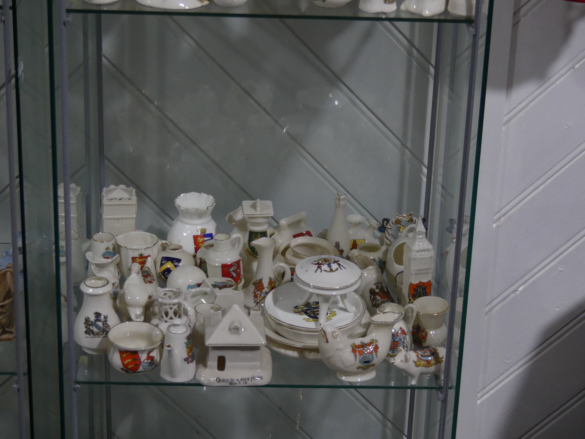 A large quantity of Crested China, including examples by Arcadian, Carlton, Bavarian etc, in the - Image 4 of 4