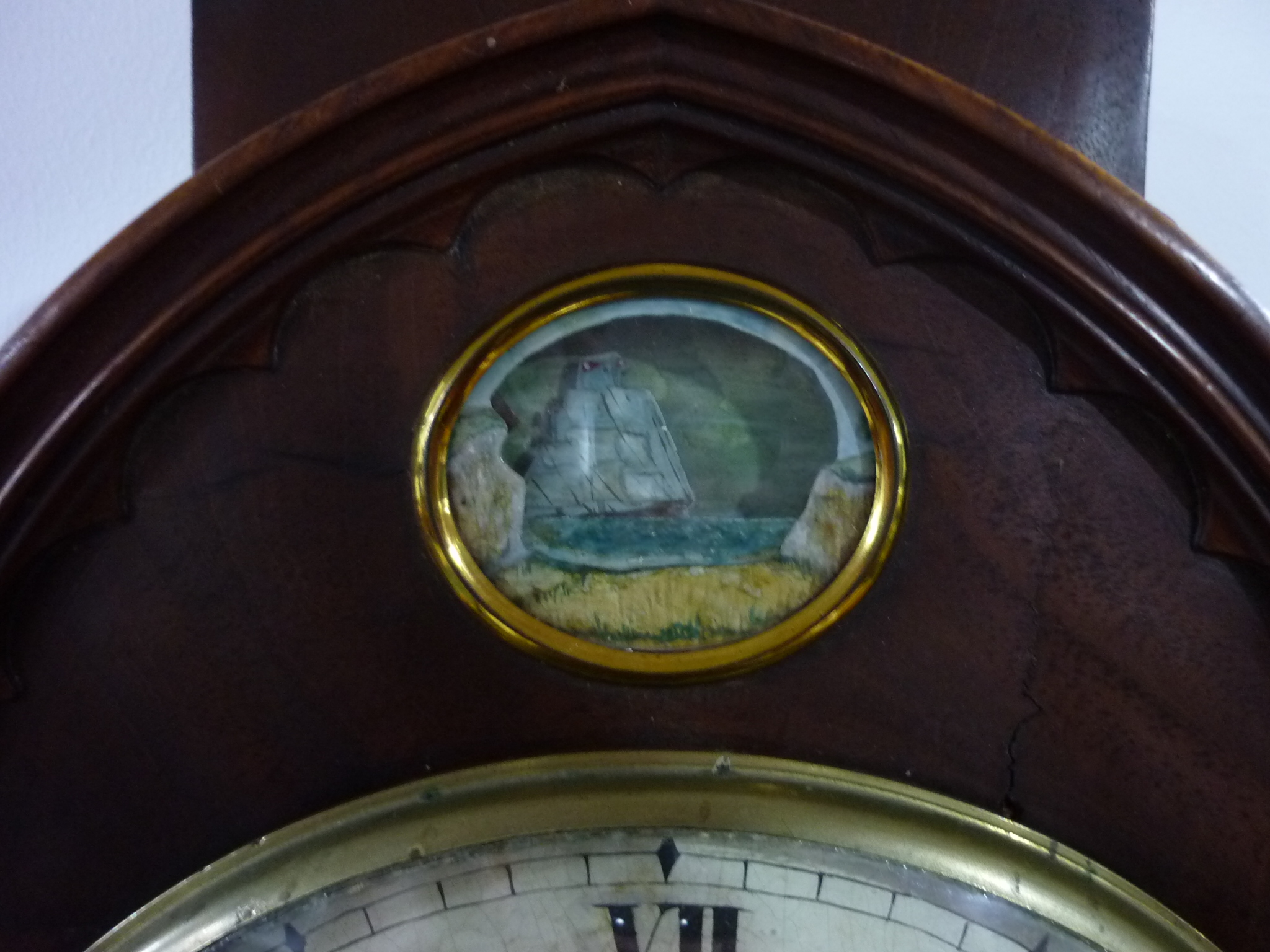 An early 19th century mahogany Bracket Clock, signed A. Bartley, Bristol, of arched form, the - Image 5 of 9