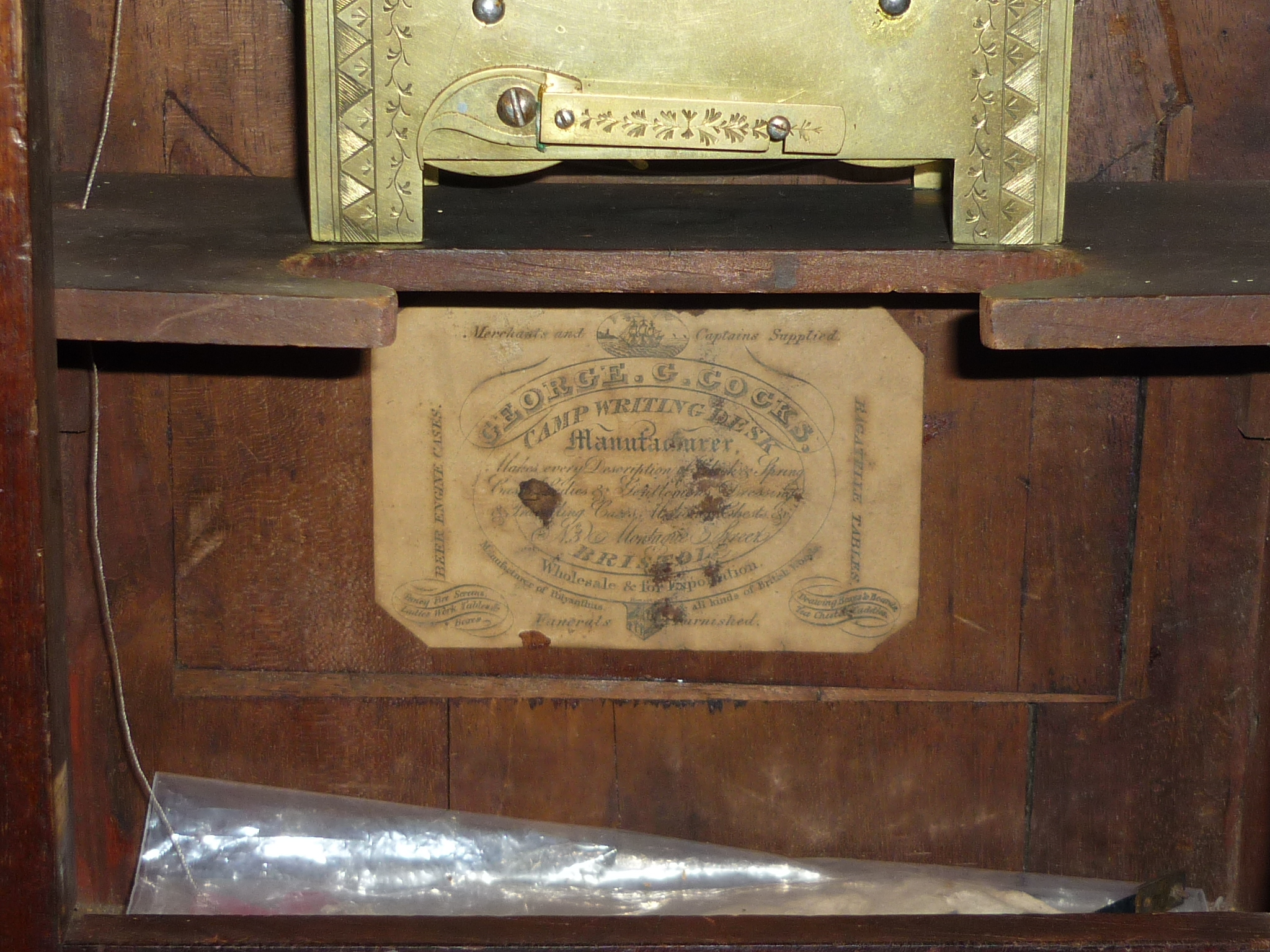 An early 19th century mahogany Bracket Clock, signed A. Bartley, Bristol, of arched form, the - Image 6 of 9