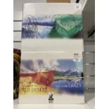 Tudor Mint Land of Dragons, two boxed figurines, Glacier versus Snow, K093, and Sapphire versus