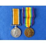 A W.W.1 pair of Medals, British War Medal and Victory Medal, awarded to 116181 Pte. G. Lewis. 2-