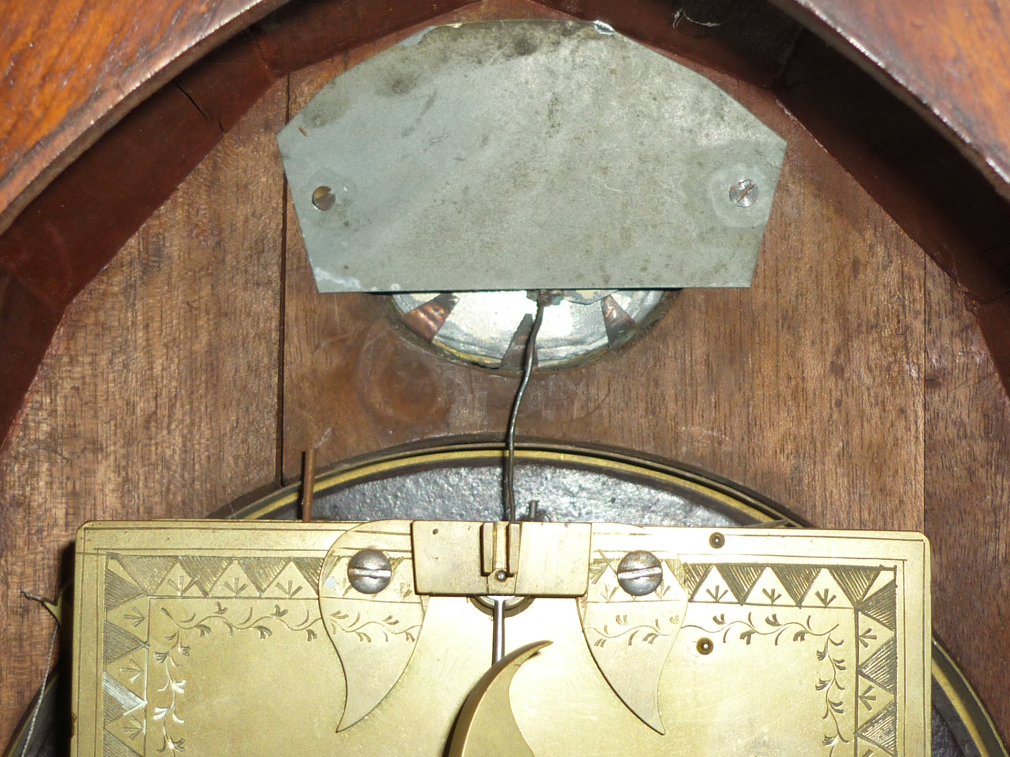 An early 19th century mahogany Bracket Clock, signed A. Bartley, Bristol, of arched form, the - Image 7 of 9