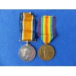 A W.W.1 pair of Medals, British War Medal and Victory Medal, awarded to 69105 A. Sjt. F. C. Ayres.