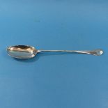 A George I West Country silver Basting Spoon, hallmarked Exeter, 1725, makers mark 'IB' in