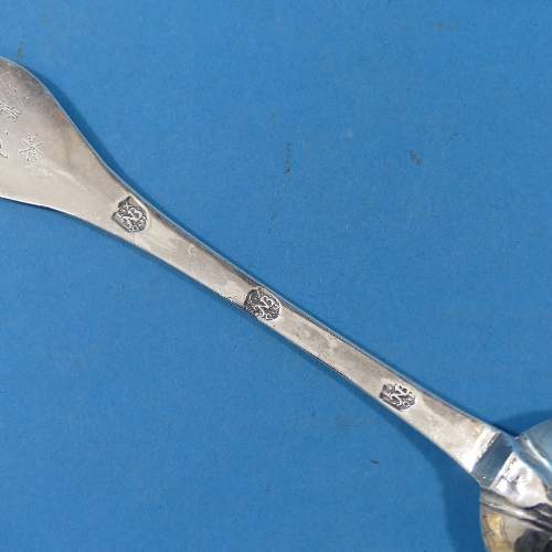A William III West Country silver Trefid Spoon, by Nicholas Browne, makers mark struck three times - Image 2 of 4