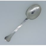 A William and Mary period West Country silver Trefid Spoon, by Daniel Slade, with makers mark and