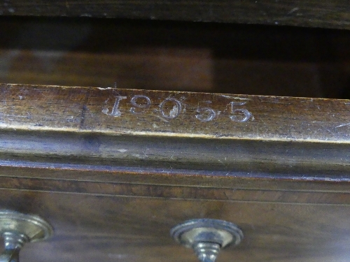 An Edwardian mahogany and inlaid Bureau by Thomas Turner of Manchester, the fall front with - Image 5 of 6
